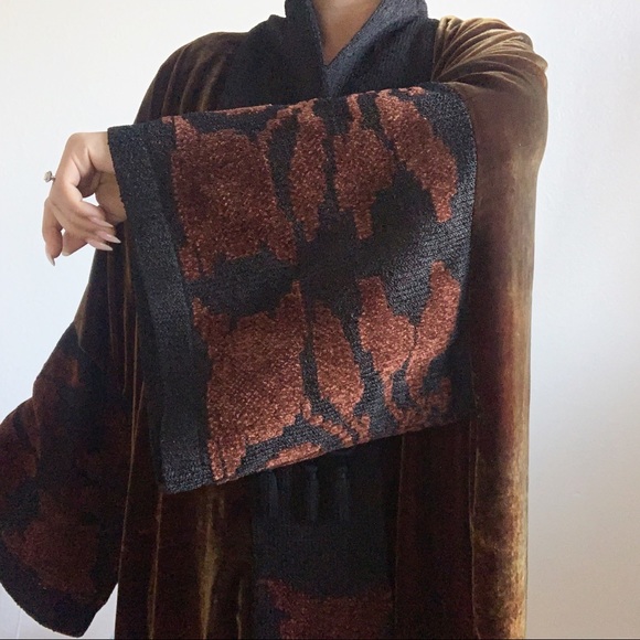 VTG Bettina Maria velvet embroidered kimono jacket - Picture 2 of 5